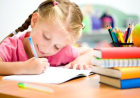 girl writing